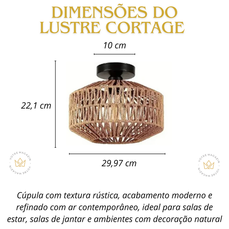 LUSTRE CORDAGE MODERNO (Modelo Exclusivo)