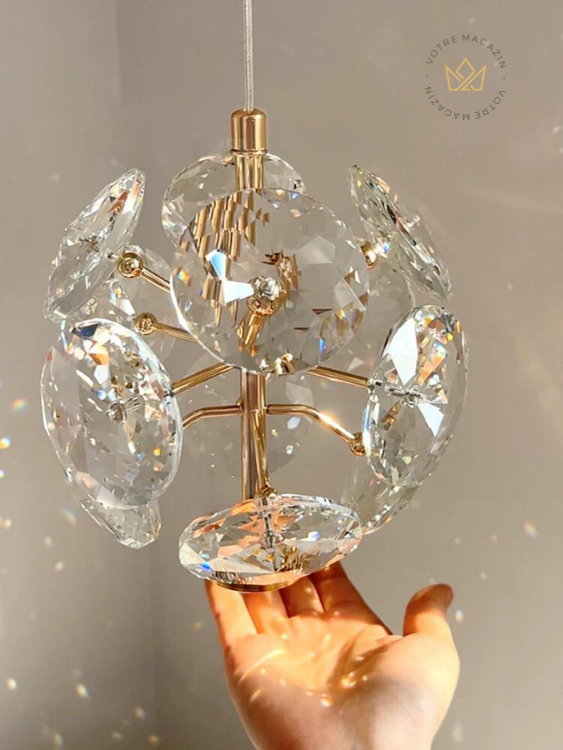 LUMINÁRIA FRANCESA CRISTAL (Modelo Exclusivo)