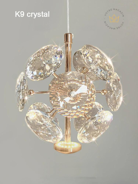 LUMINÁRIA FRANCESA CRISTAL (Modelo Exclusivo)