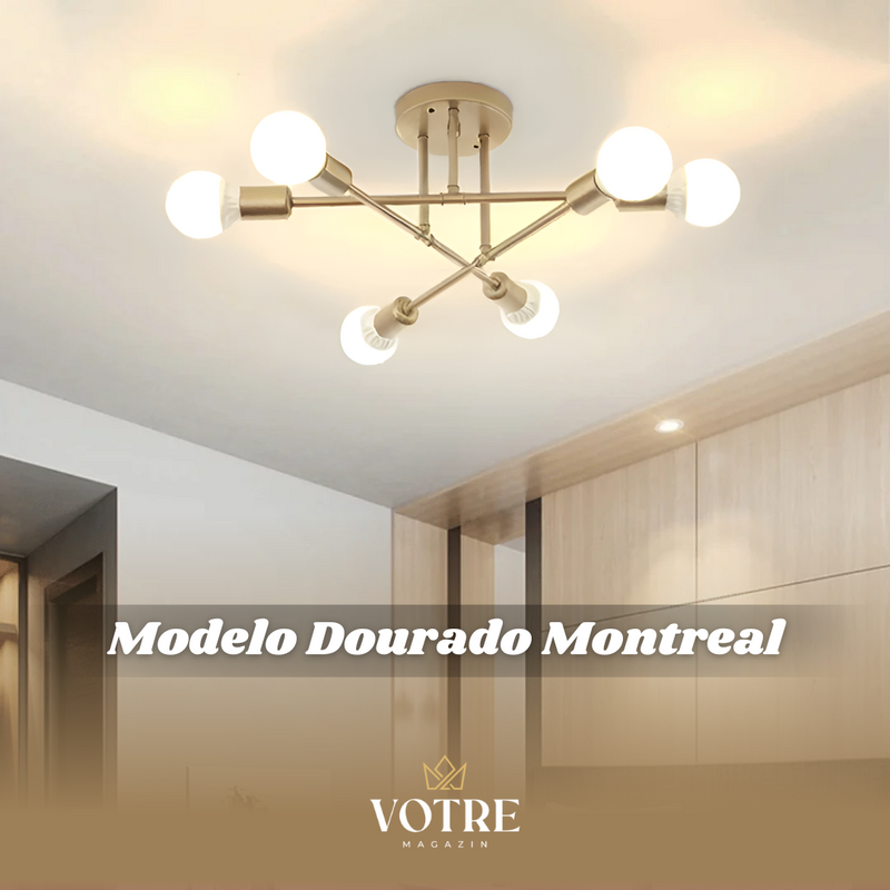 LUSTRE MONTREAL MODERNO