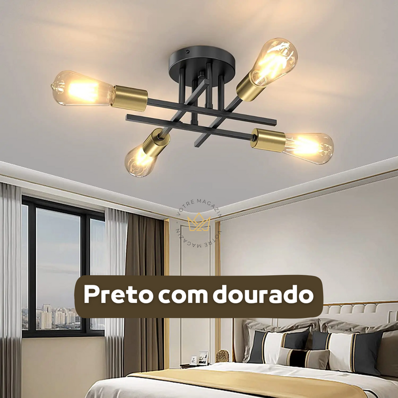 LUSTRE MINIMALISTA ESCANDINAVO